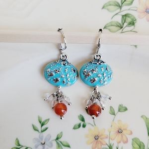 Blue Lantern Vintage Dangle Earrings NWT